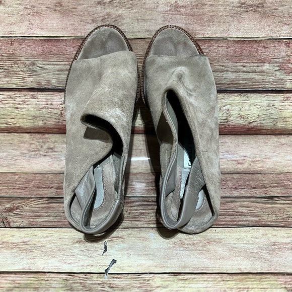 Camilla Skovgaard Brown Suede Slingback Wedge Sandals - Picture 5 of 8